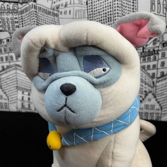 Vintage Disney Pocahontas PERCY The Pug Dog 12" Plush Stuffed Animal Toy White - Picture 3 of 16